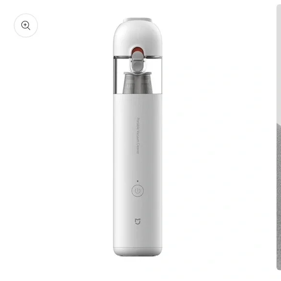 White handheld vacuum